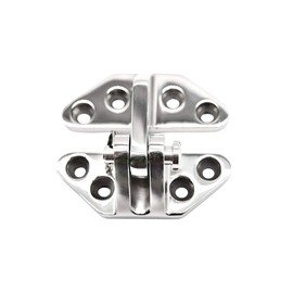 MARINE CITY 316 Stainless Steel Hatch Hinge with Removable Pin (2-5/8 × 2-7/8 Inches) - Ideal for Boat Cabins, Doors, Windows, Cabinets, Kayaks, Yacht Doors - 1 Pcs