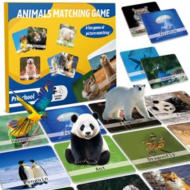 Memory Match Game for Kids | 120PCS | Animal Theme | Educational Toddler & Preschool Activity | Boys, Girls, & Family Fun | Board Game