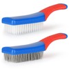 Accmor Wire Brush 2 Pack, Multi-Purpose Stainless Steel Scratch Bristle