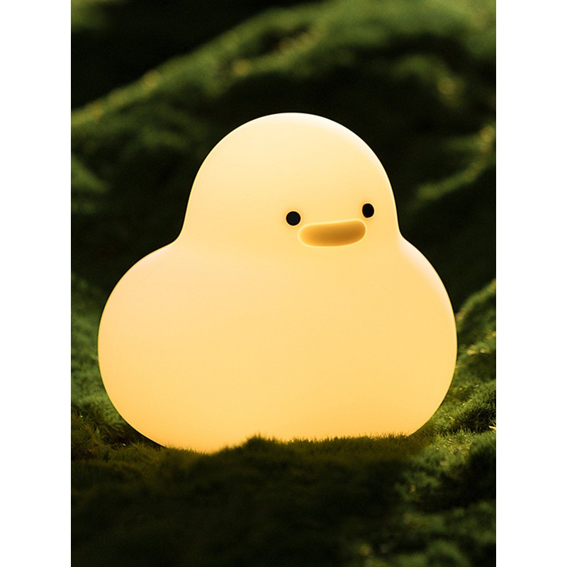 Night Light Cute Cartoon Appearance Silicone Night Lamp with Data