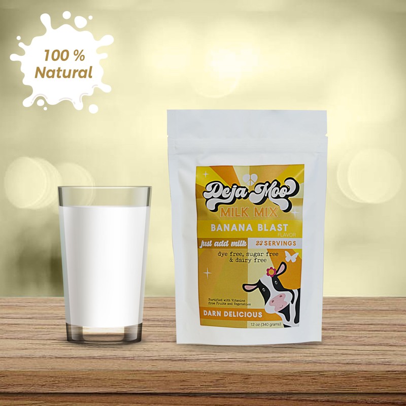 Deja Moo Sugar Free Powder Natural Milk Mix, 12 oz