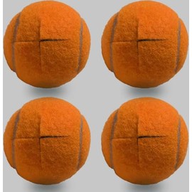 Tennis Balls for Walkers 4 Pack, RMASCOV Precut Tennis Balls for Walkers,Walker Ball Tennis Ball for Chair Legs (Dark Orange)