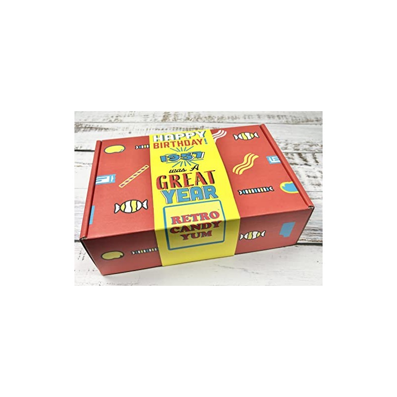 RETRO CANDY YUM ~ 1957 68th Birthday Gift Box of