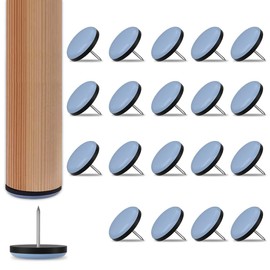 YXHH Furniture Sliders, 20 Pieces, 0.7 inches (19 mm), Nail Included, Furniture Moving Pad, Scratch Prevention, Soundproofing, Scratch-Resistant, Easy to Move Furniture