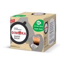 Gimoka Gusto Ricco Compostable Coffee Blend, Intensity 13-50 Pads - Compatible with ESE System Paper Pads 44 mm