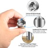 SUNJOYCO 3PCS Power Wing Nut Driver Set, 1/4" Hex Shank