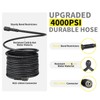 POHIR 5000PSI Pressure Washer Gun and 50ft Hose 4000psi, Extension