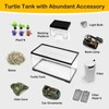Clioran Turtle Tank Kit with Basking Platform,All in One Turtle