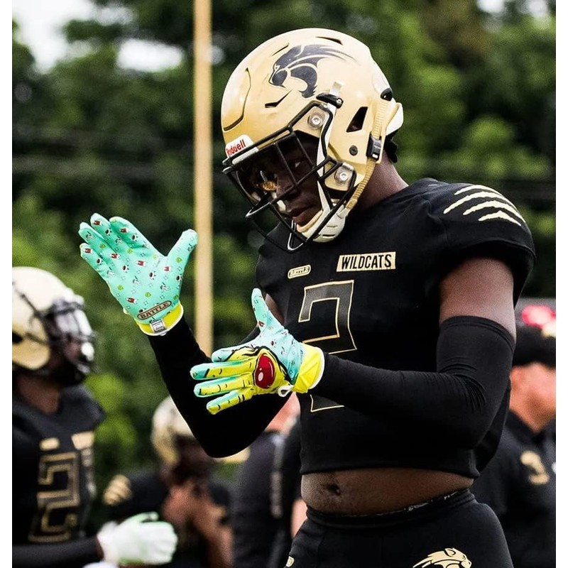 Battle Sports Pink Alien Cloaked Wide Receiver Football Gloves, Ultra-Tack