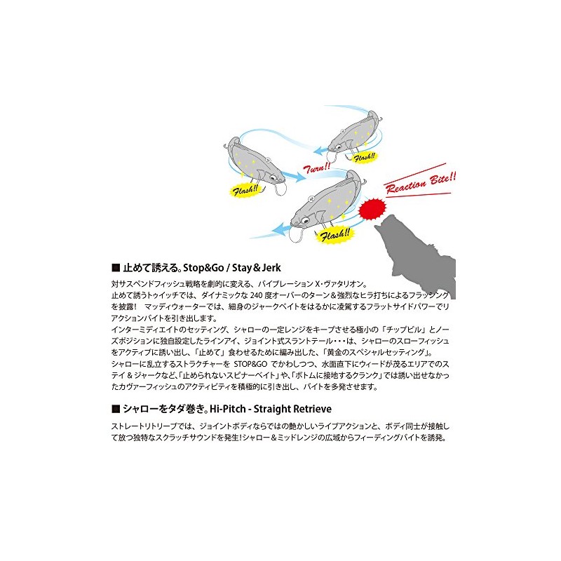 メガバス(Megabass) ルアー VIBRATION-X VATALION(SF)(バイブレーションXヴァタリオンスローフローティング) マットタイガー 37843