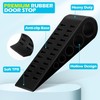 Rubber Door Stops Wedge with Holder,2Pcs Anti-Slip Rubber Door Stop