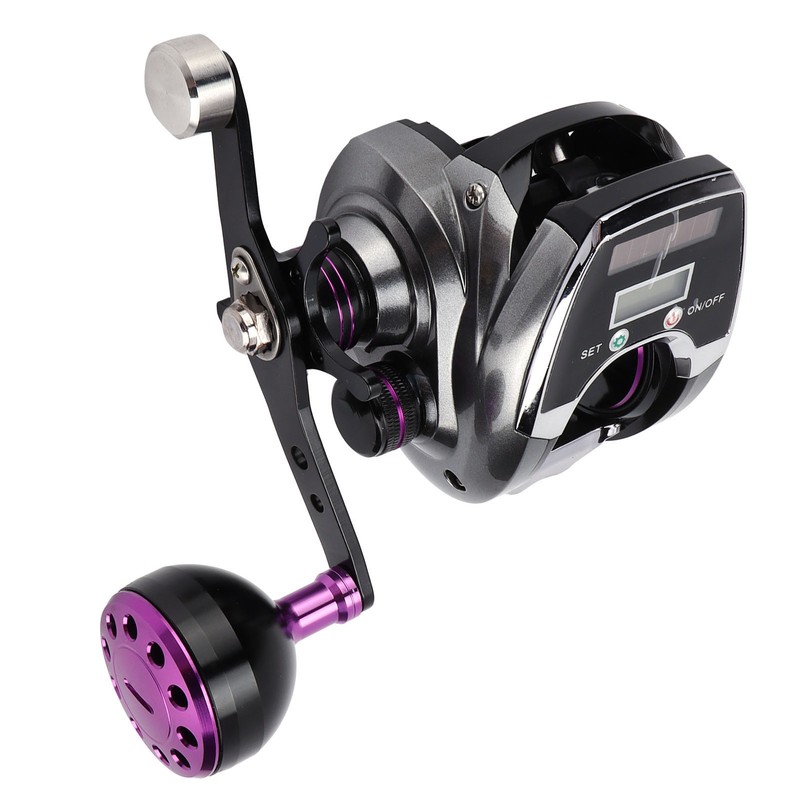 Waterproof Digital Display Baitcasting Reel 8.0:1 Speed Ratio 18+1 Bearing