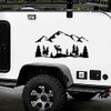 Riloer Moose-Shape Tree Forest Mountain Stickers for Car Mountain Stickers