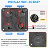 Marine Boat RV 12V Charger Socket Panel: OUFFUN 4 in