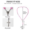 Rosary Prayer Beads Cross Necklace Bracelet First Holy Communion Baptism