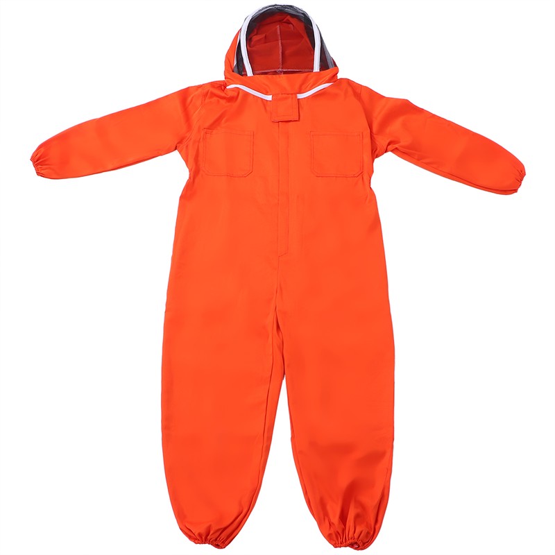 Orange Beekeeper One Piece Bee Suit Beekeeping Protective Clothes Beekeeping