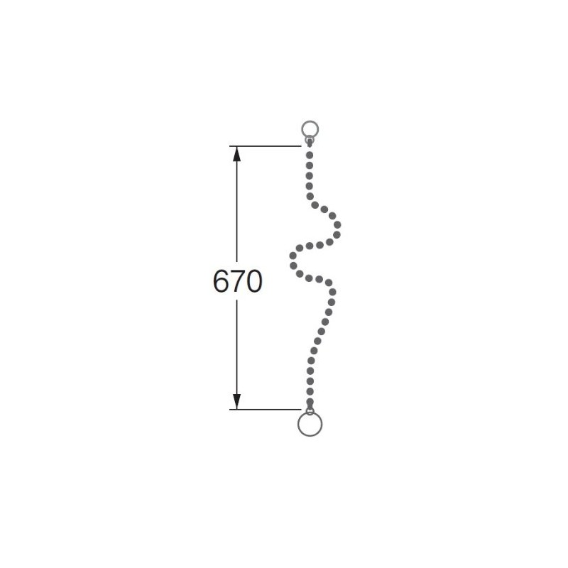 SANEI PU215-48 Rubber Stopper Bus Stainless Steel Length 26.4 inches