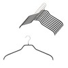 MAWA Germany's Non-Slip Hanger Silhouette 45F, Set of 10, Black,