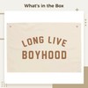 Homaisson Long Live Boyhood Tapestry, Room Wall Decor Canvas Banner,