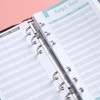 24Pcs Expense Tracker, A6 6 Holes Binder Refill Paper Budget