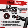WETT 15-Piece 3/8" Drive Shallow Impact Universal Joint Socket Set,