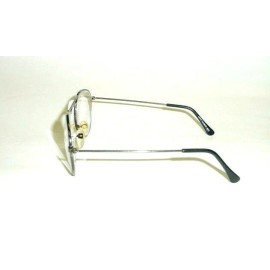 Unbranded NWT Vintage 90's Nickel Silver Mid Oval Metal Reading Glasses +3.00 (S.Gun)