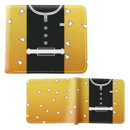 Demon Slayer ZENITSU AGATSUMA HAORI Demon Slayer 4 in. Bi Fold Wallet (Anime Credit Card)