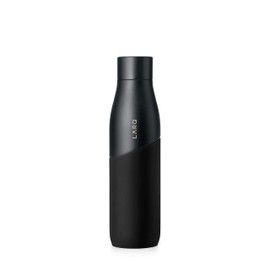 LARQ Bottle Movement PureVis - Lightweight Self-Cleaning and Non-Insulated Stainless Steel Water Bottle with UV Water Sanitizer, 32oz, Black/Onyx
