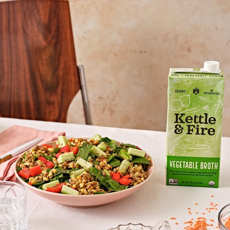 Kettle And Fire Broth Vegetable Cooking 32 OZ