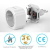 VINTAR 2 PC Adapter Italy Socket, Europe/Germany to Italy Travel