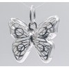 Plata Dije Mariposa 3d .925 Joyeria
