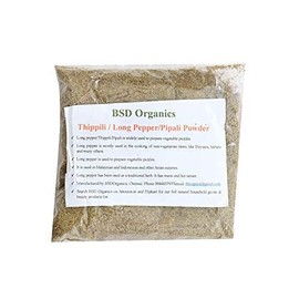 BSD Organics Powder of Long Pepper/Thippili/Pipali - 100 Gram.