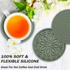 Silicone Coasters for Drinks,Resistant Reusable Drink Coasters-Great Gift for Birthday,