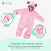 Fleece Baby Bunting Bodysuit – Infant One Piece Kids Hooded
