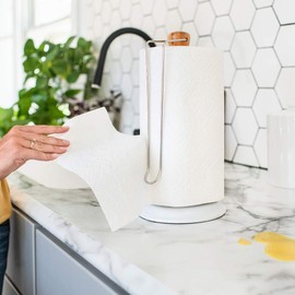 Full Circle Roll Model, Paper Towel Holder, White