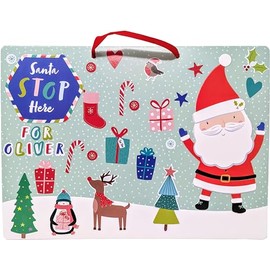 Make Your Own Santa Stop Here Sign - Christmas Craft Kit