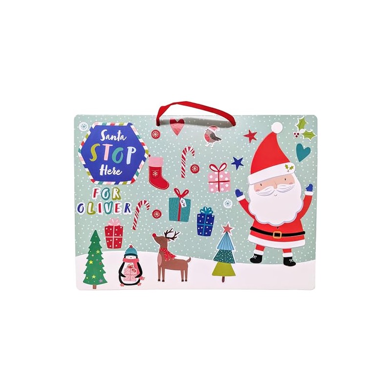 Make Your Own Santa Stop Here Sign - Christmas Craft