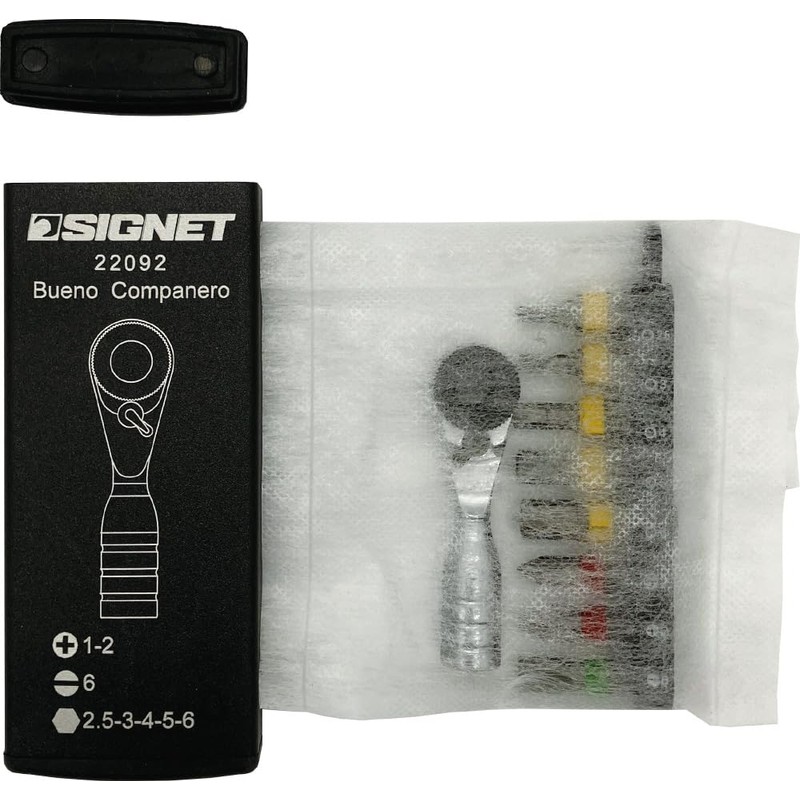 SIGNET 22092 Signet Ultra Short Ratchet with Bit Set