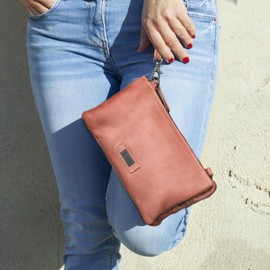 Lois - Women's Leather Shoulder Bag with Adjustable Strap - Small Shoulder Bag Women's Made of High-Quality Material - Durable Leather Bag Women's Shoulder Bag 314, red