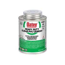 Oatey 30863 Heavy Duty Solvent Cement, 8 Oz, Can, Liquid, Clear