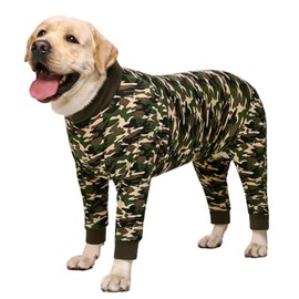 BT Bear Dog Onesie for Large Dogs Protect Joints Pet Pajamas Pajamas Jumpsuit for Medium Large Dogs (Camouflage, 5XL)