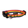 EcoWeave-SkinnyWidth Collar de plástico - Pride-Small