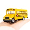 BDTCTK Diecast Yellow School Bus Toy Cars for Kids -