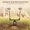 BingegePet Chicken Treat Dispenser Toy, 15.7-Inch Dual-Spring Slow Feeder with