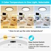 libtit 20 Inch LED Ceiling Light, 4200LM 35W Large &