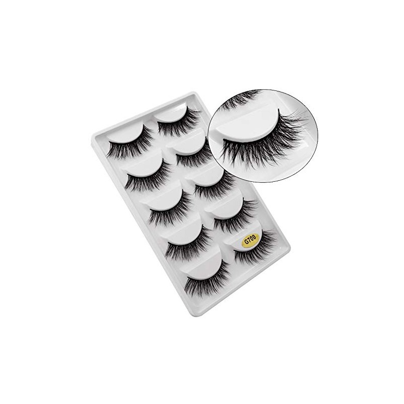 5 Pairs Mink Eyelashes Ultra Dense Stage Makeup Natural False
