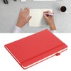 A5 Lined Notebook Portable PU Leather Hardcover Notebook with Elastic