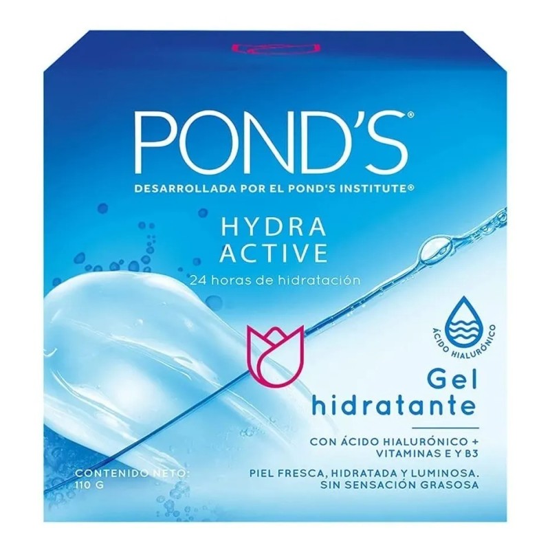 Ponds Hydra Active Gel Hidratante 110g Ácido Hialurónico Todo Tipo