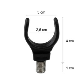 Rod Rest Rear U ? Fine Black