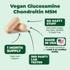 Vegan Glucosamine Chondroitin MSM - 100% Vegan Joint Support Supplement